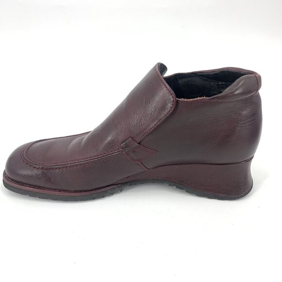 Pikolino Garnet Red Wedge Ankle Boots Booties Slip On Womens 39 - Picture 5 of 9